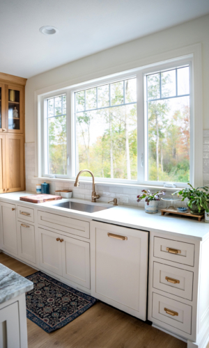 White Aspect Casement and Fixed Casement Windows - Kitchen 1