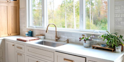 Picture windows for kitchen design