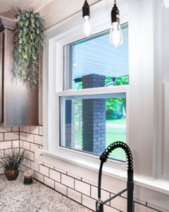 Kitchen window above sink