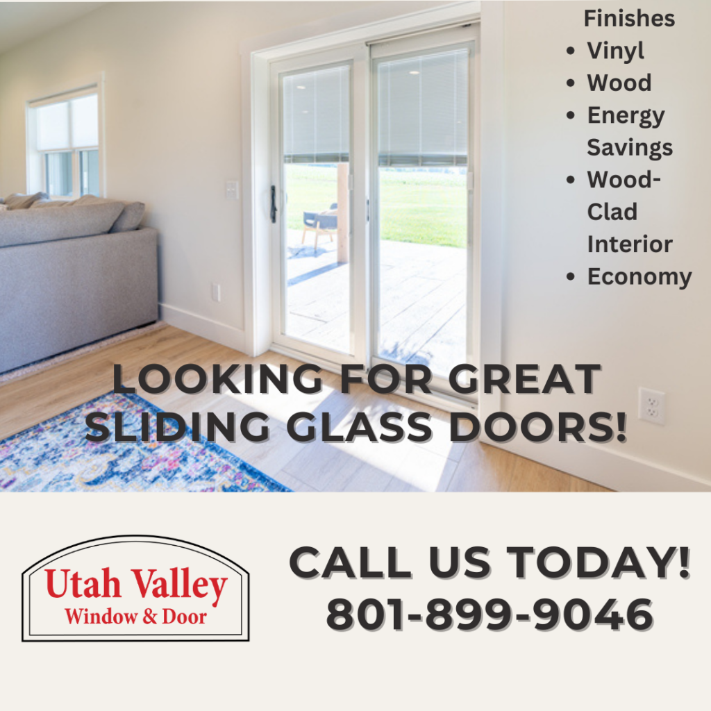 Utah Valley window and door offers sliding glass doors