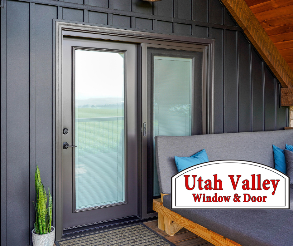 New replacement hinged door, Utah valley window and door